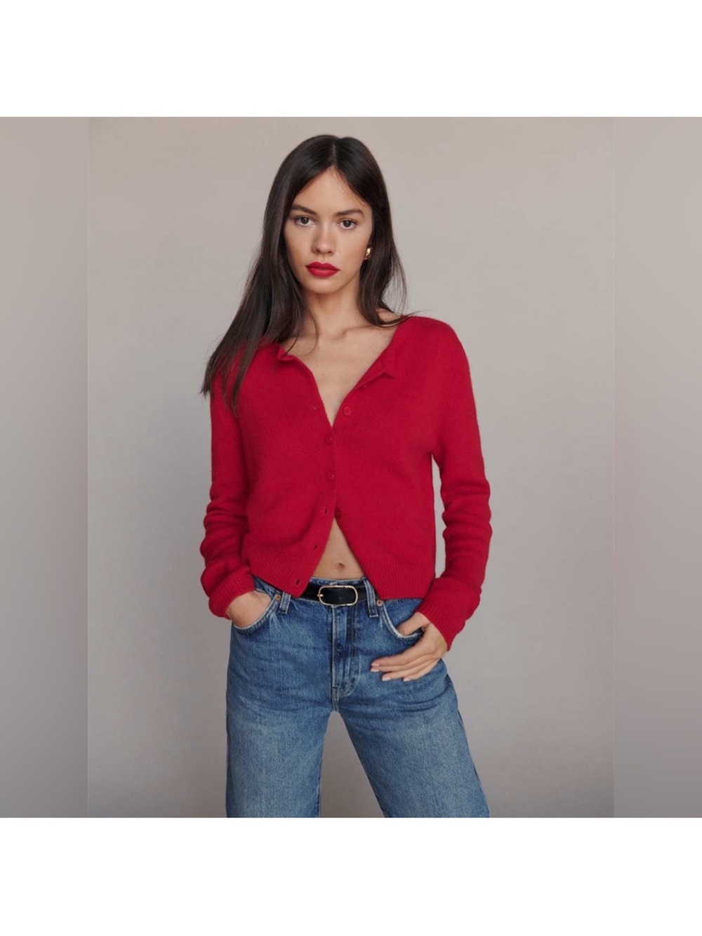 Reformation CLARA CASHMERE CARDIGAN - Picture 2 of 5